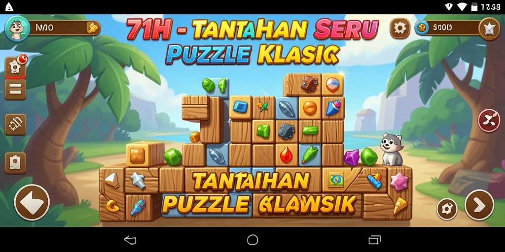 Tampilan gameplay Puzzle yang menampilkan tantangan menarik dari 71H.