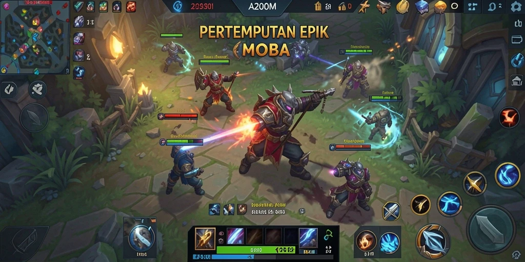 Tampilan gameplay A200M yang mengasyikkan dan penuh aksi.