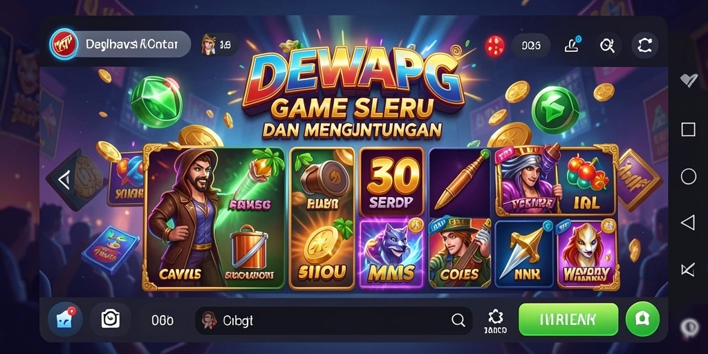 Screenshot gameplay DEWAPG dengan tema slot yang menarik.