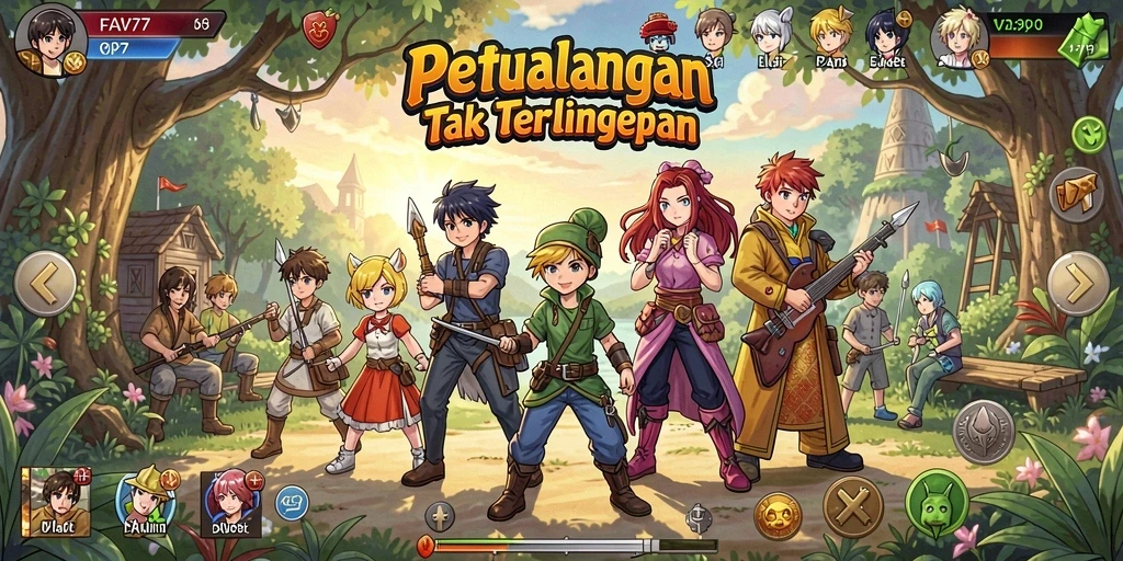 Screenshot gameplay FAV77 yang menampilkan aksi seru di dunia Anime.