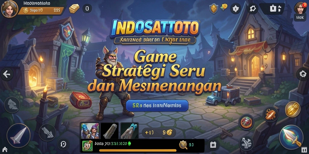 Menampilkan gameplay menarik dari INDOSATTOTO, pertarungan strategis yang seru.