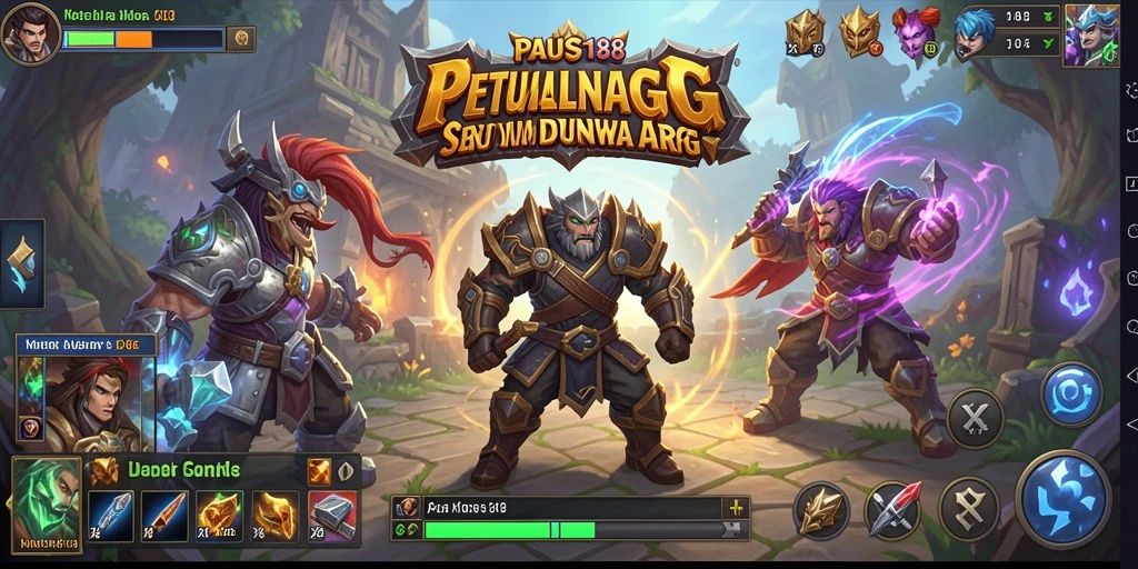 Gameplay seru PAUS188 dengan pertarungan dan petualangan.