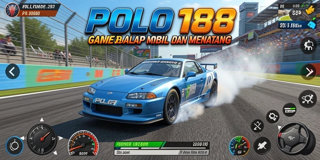 Tampilan gameplay seru dari POLO188 dengan lintasan yang menantang.