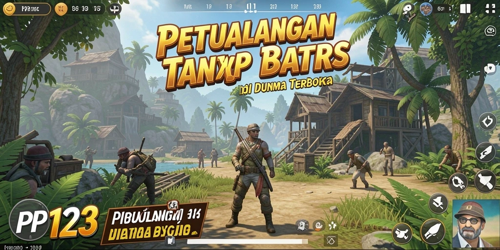Tampilan gameplay PP123 yang mengesankan di dunia terbuka.