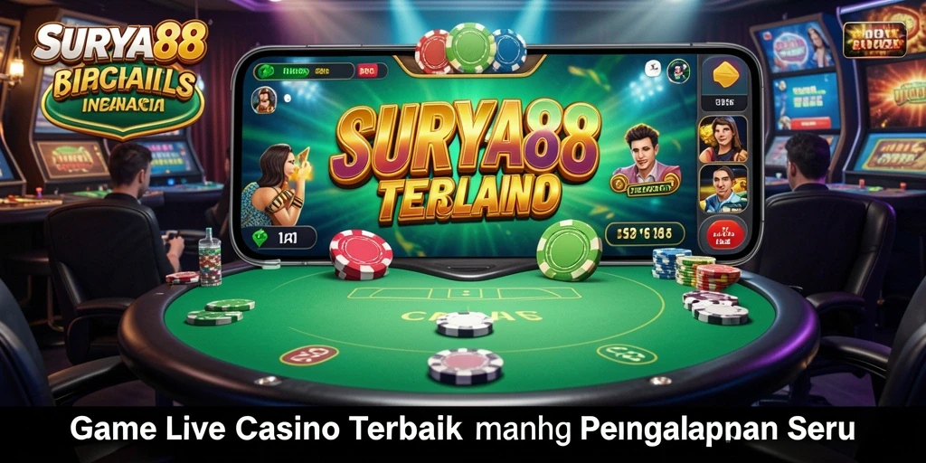 Gameplay menarik dari SURYA88 dalam suasana Live Casino.
