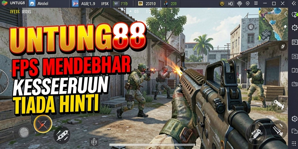 Gameplay seru dan mendebarkan di UNTUNG88 dengan pertempuran FPS.