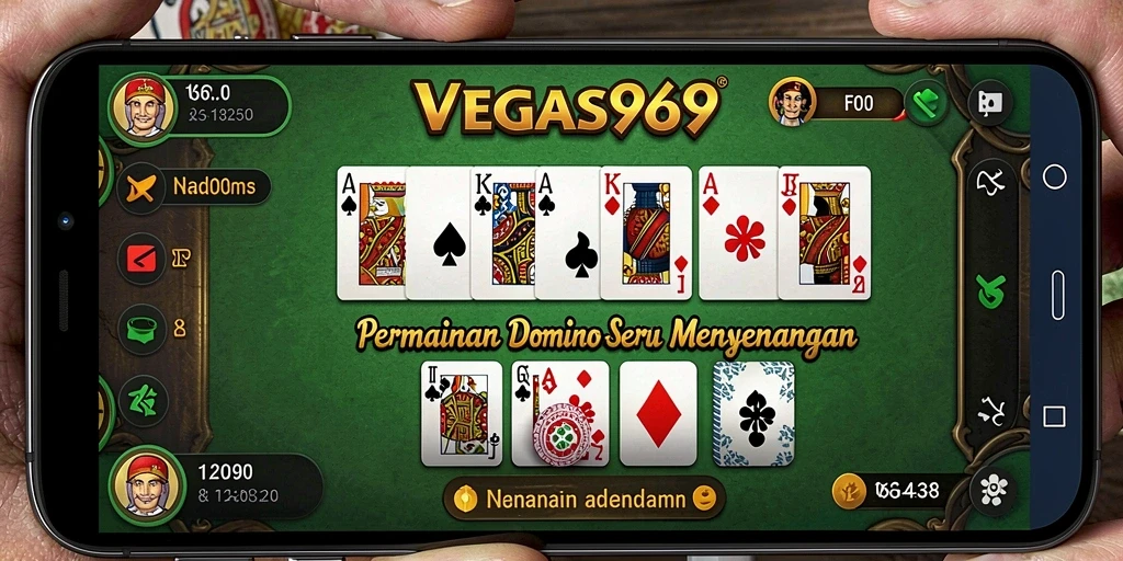 Tampilan gameplay seru dalam <strong>VEGAS969</strong> yang menampilkan pertandingan domino.