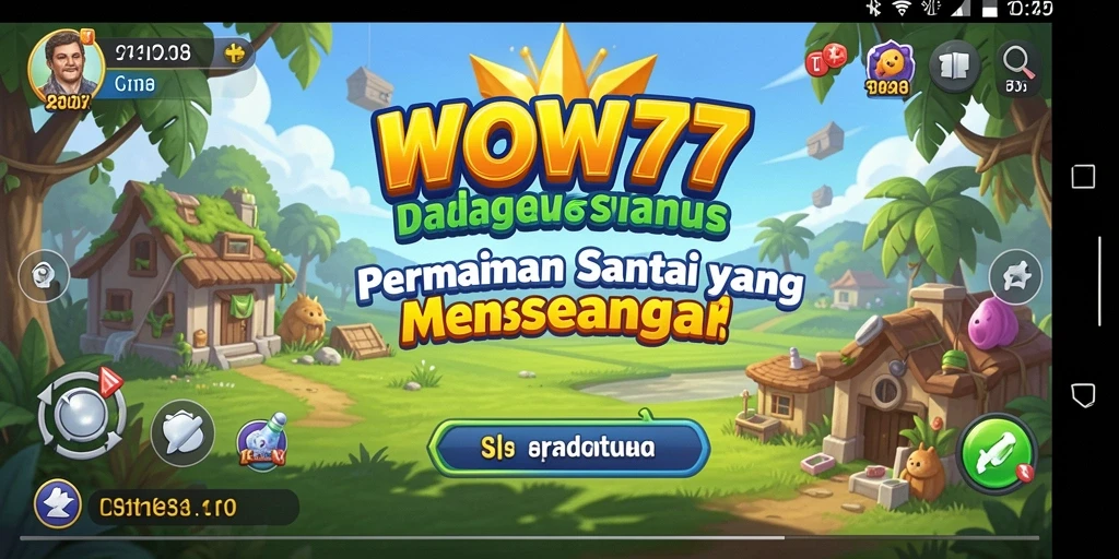 Screenshot WOW77 menampilkan gameplay penuh warna yang seru.